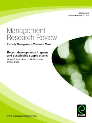 cover image of Management Research Review, Volume 34, Issue 11